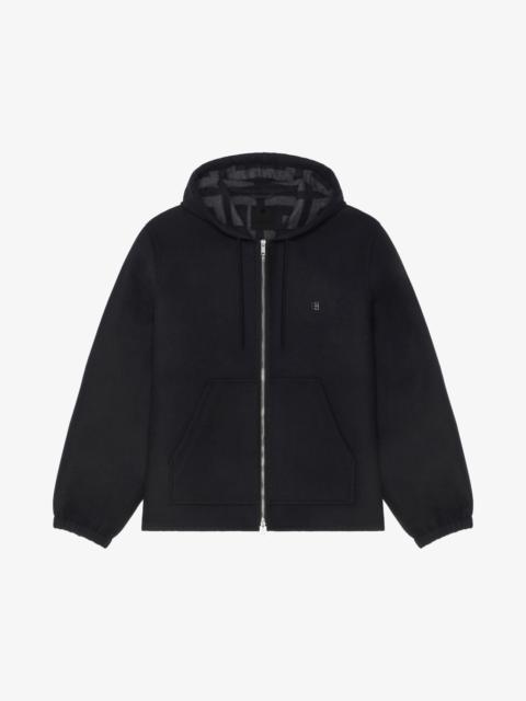 Givenchy HOODIE IN DOUBLE FACE WOOL