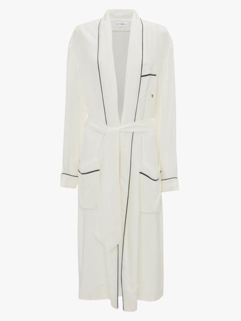 Pyjama Robe In Ivory Monogram