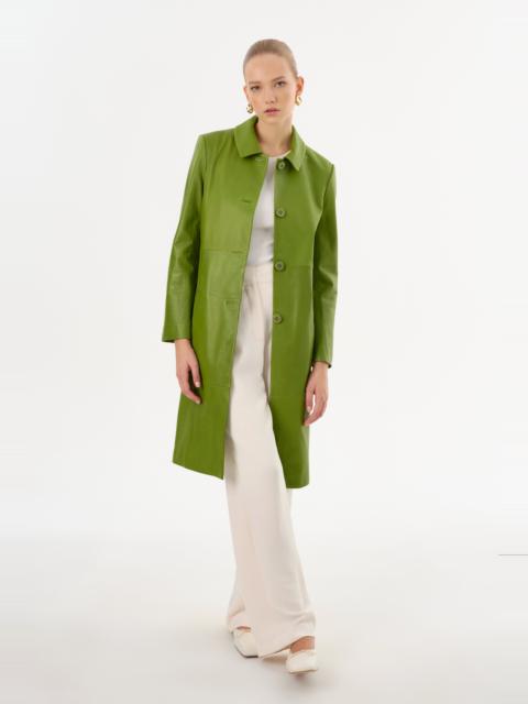 LAMARQUE BELEN | Longline Leather Coat