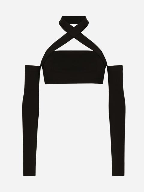Dolce & Gabbana Viscose top with sleeve details