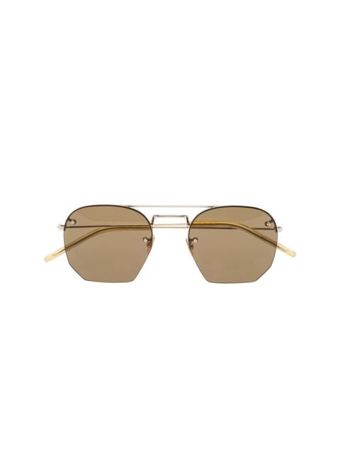 SAINT LAURENT geometric-frame sunglasses