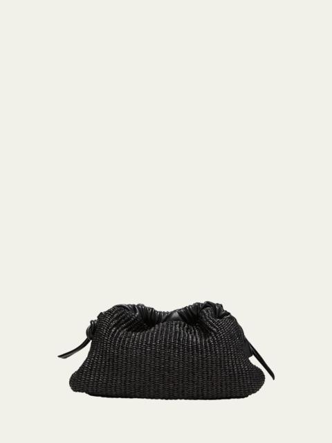 Mansur Gavriel Cloud Mini Raffia Clutch Bag