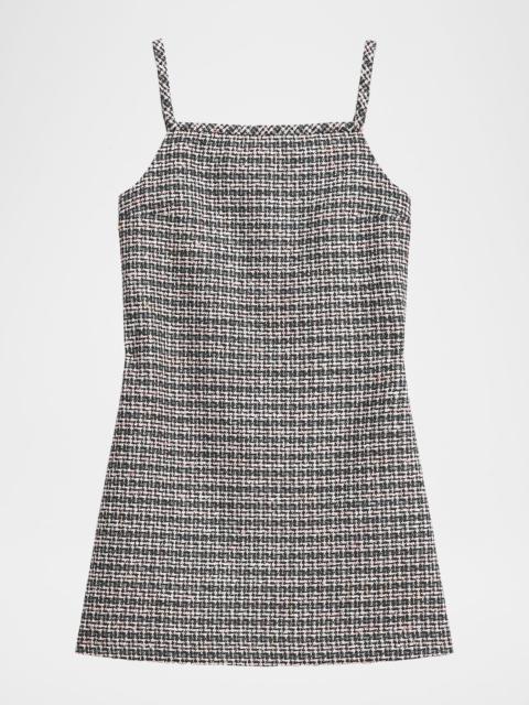 Theory Plaid Sleeveless Mini Dress