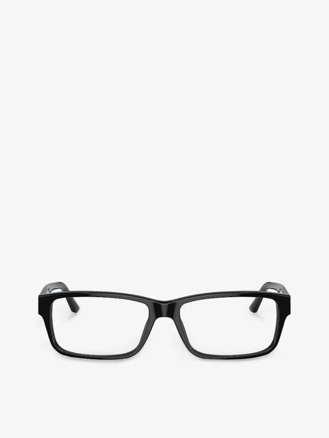 PR16MV rectangle-frame acetate optical glasses