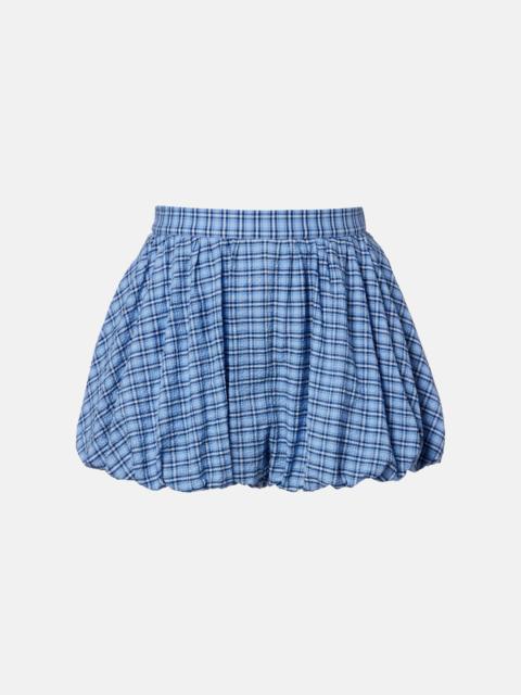 FAITHFULL Mira checked cotton shorts