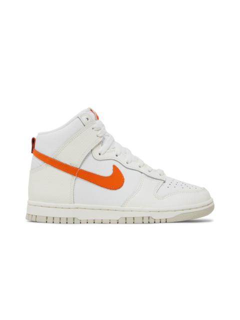 Wmns Dunk High 'White Magma Orange'