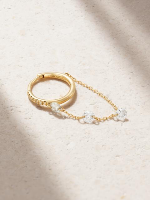 PERSÉE 18-karat Gold Diamond Single Earring