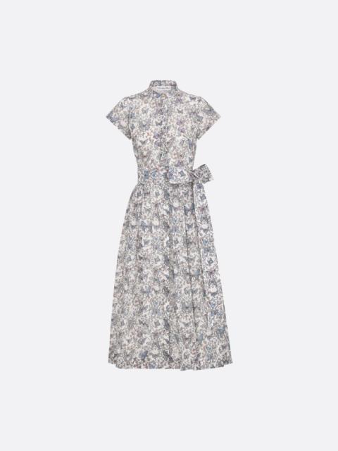Dior Mid-Length Dress with Tied Belt
