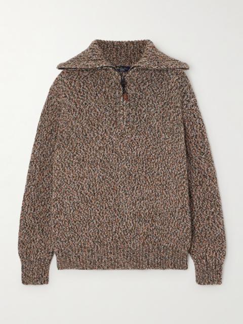 Loro Piana Alpe Granus Cashmere Half-zip Sweater