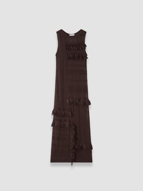 JOSEPH Nari Cotton Raffia Fringe Dress