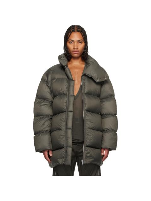 Rick Owens Khaki Concordians Turtle Down Coat