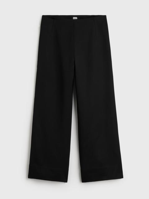 TOTEME Fluid satin trousers black