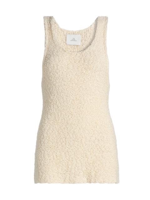 The Elder Statesman Women's Ella Bouclé Knit Tank - Ivory