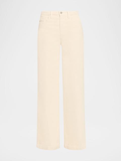 L'AGENCE Scottie High-Rise Wide-Leg Corduroy Jeans