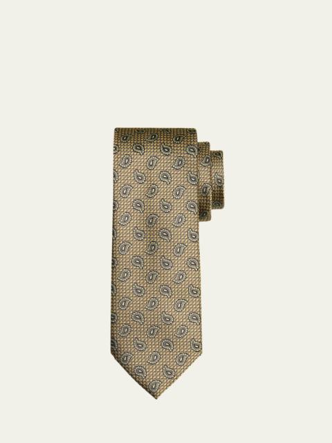 Men's Paisley Jacquard Silk Tie