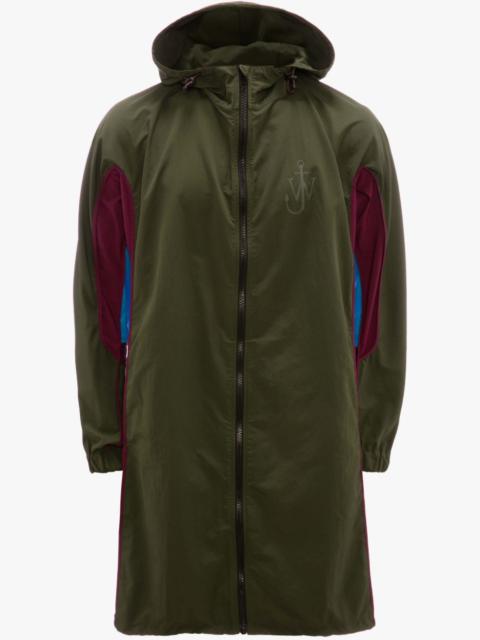 JW Anderson LONG COLOUR BLOCK PARKA COAT