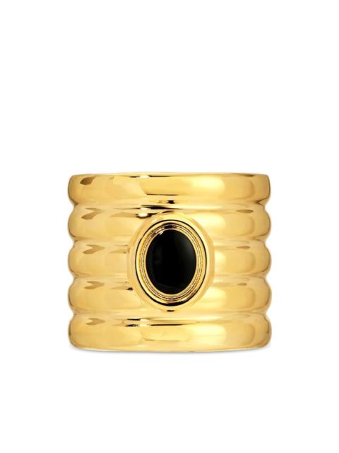 HEAVEN MAYHEM circular stone cuff bracelet