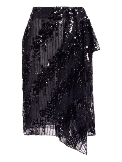 ELIE SAAB zip-fastening midi skirt