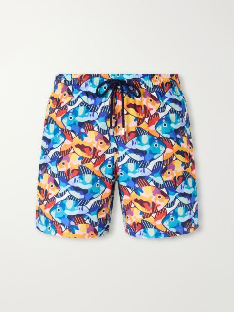 Vilebrequin Mahina Straight-Leg Mid-Lenght Printed Shell Swim Shorts Multi