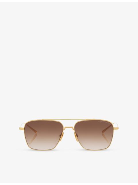 DITA D4000497 Square-Frame Metal Sunglasses