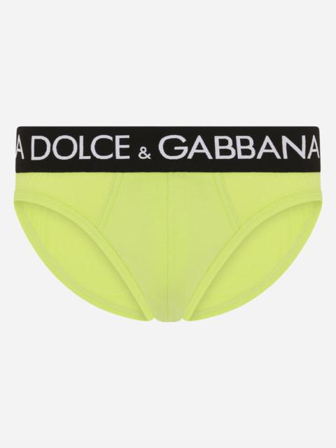 Dolce & Gabbana Mid-rise briefs in two-way stretch cotton