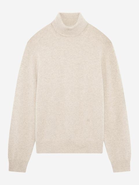 The Kooples BEIGE CASHMERE TURTLENECK SWEATER