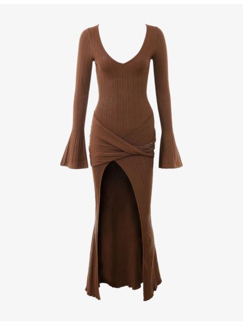 House of CB Khrysta Draped Summer Knit Maxi Dress