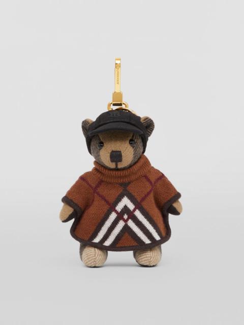 Burberry Thomas Bear Charm in Chevron Check Poncho