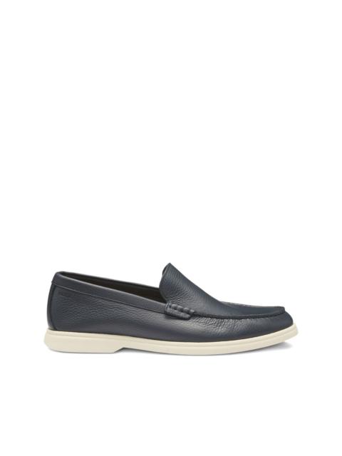 BOSS leather slip-on loafers