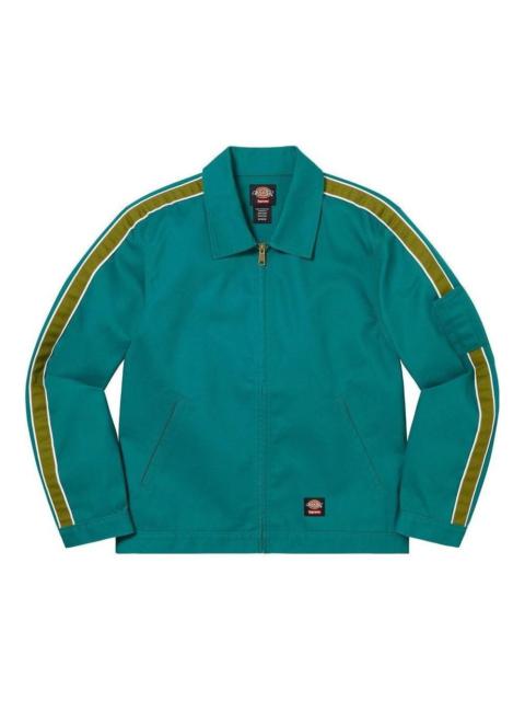 Supreme x Dickies Stripe Eisenhower Jacket 'Green Yellow' SUP-SS22-350