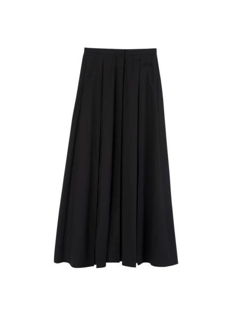 Longchamp Midi skirt Black - Popelin