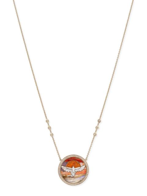 JACQUIE AICHE Diamond Pearl Thunderbird Scenic Necklace