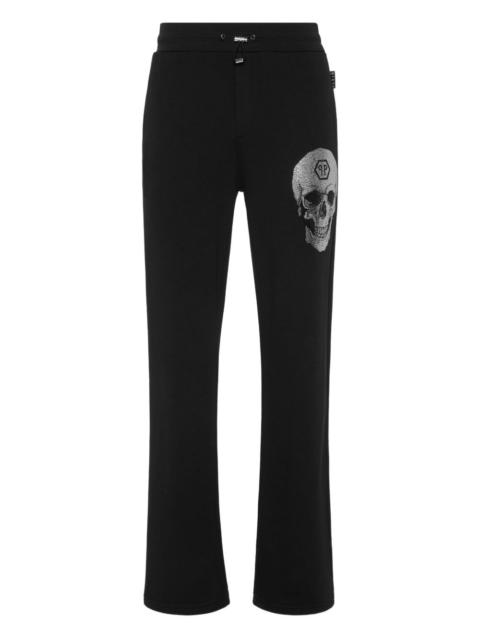 PHILIPP PLEIN crystal skull track pants