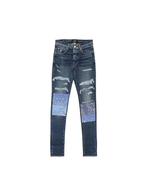 Amiri Vintage Bandana Artpatch Jean 'Deep Classic'