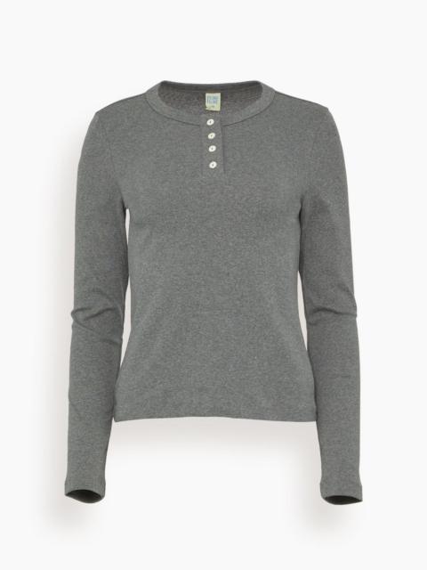 FLORE FLORE Jess Long Sleeve Top in Melee Grey