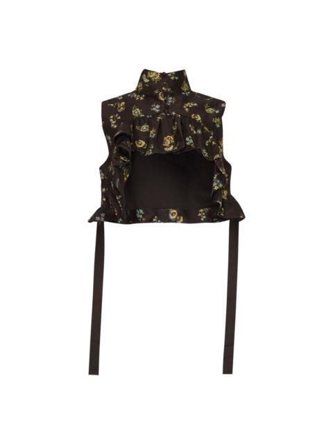 ALÉMAIS Lilah Ruffled Floral Top