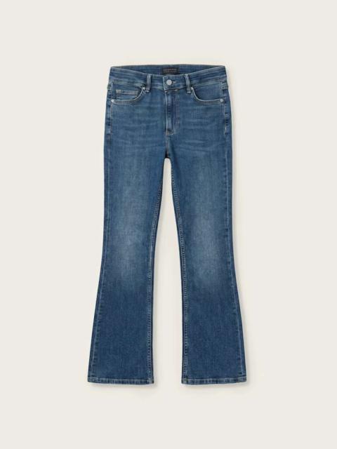 ALLSAINTS HALDAN MID RISE BOOTCUT DENIM JEANS