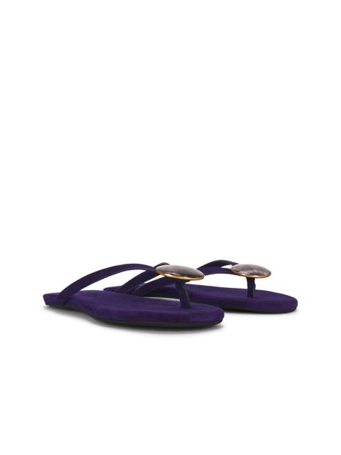 CHRISTOPHER ESBER Aura Quartz Suede Flip Flop