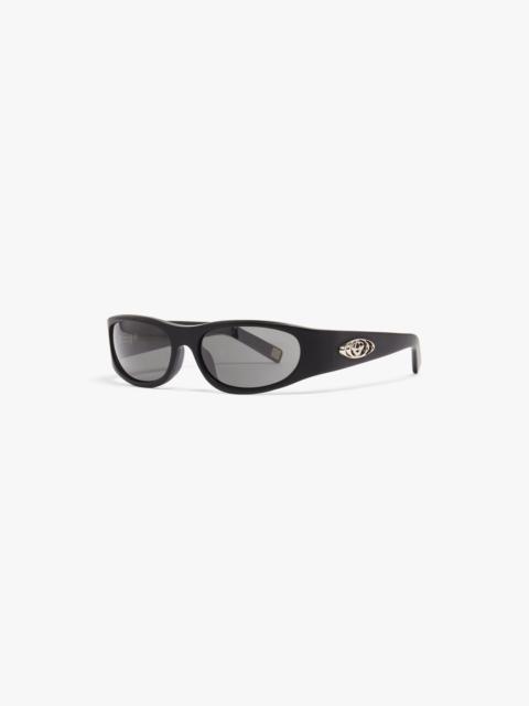 CASABLANCA Black Warped Sport Sunglasses