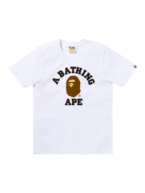 A BATHING APE® BAPE College Tee 'White'