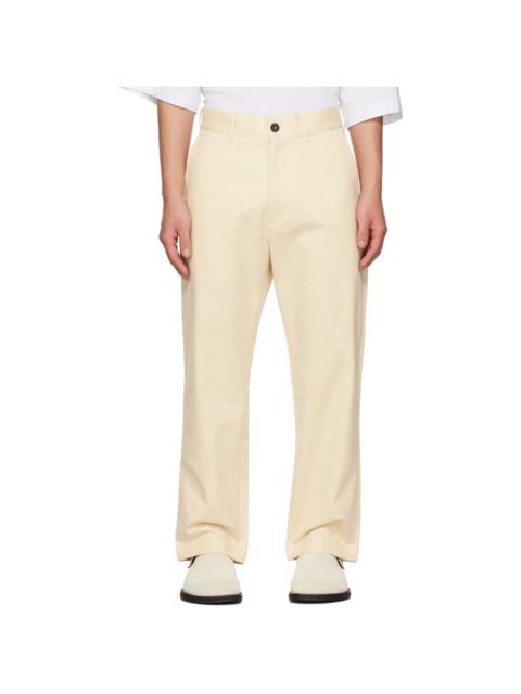 Studio Nicholson Off-White Bill Trousers