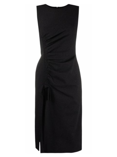 Gathered-detail Shift Dress