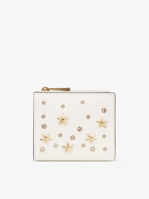 JIMMY CHOO Hanni
Latte Calf Leather Wallet with Stars