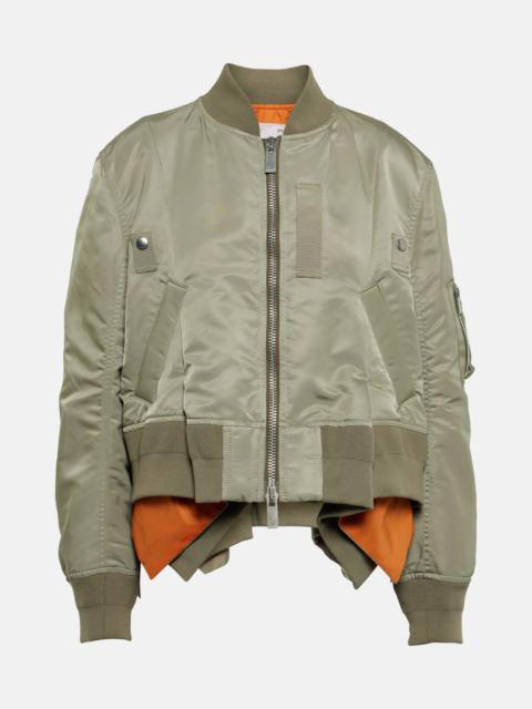 Twill bomber jacket