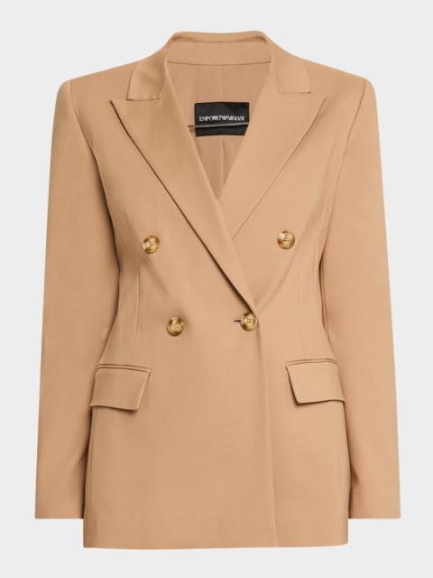EMPORIO ARMANI Cotton Double-Breasted Blazer
