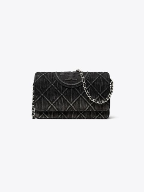 TORY BURCH Fleming Denim Chain Crossbody