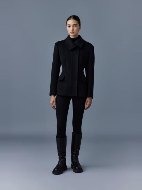 MACKAGE MARCY Wool fitted jacket with asymmetrical collar