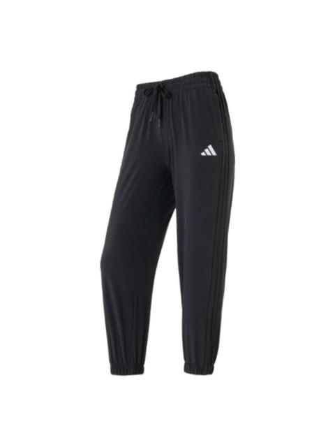adidas (WMNS) adidas Logo Joggers 'Black White' JZ2174