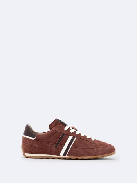 ALLSAINTS LIAM LEATHER AND SUEDE LOW-TOP SNEAKERS
