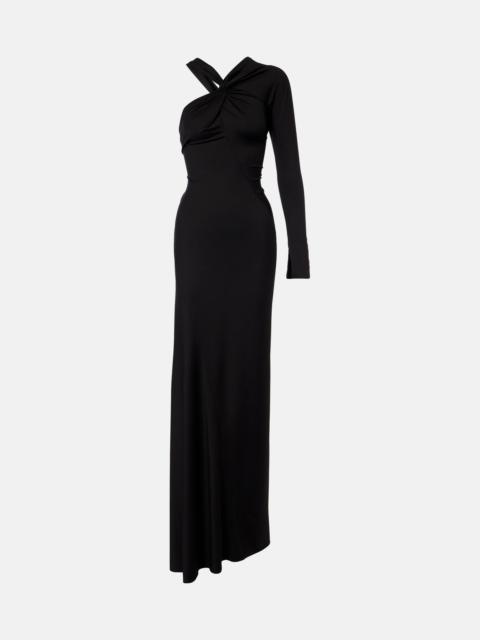 Victoria Beckham Ruched one-shoulder maxi dress